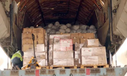 وصول طائرتي مساعدات إماراتية لمتضرري الحالة الجوية